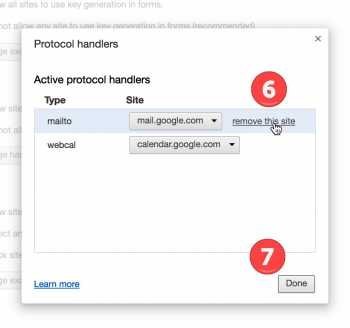 Turn off google default program - Steps 6-7